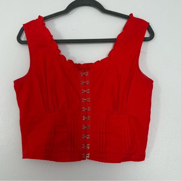 Sim and Sam Corset Top in Red Size L - Picture 2 of 4
